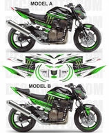 グラフィックステッカー Z750 2004 - 2006 SBK TRIBUTE BLACK