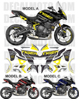 グラフィックステッカー タイガー 660 SPORT TRIBUTE BLACK PRO