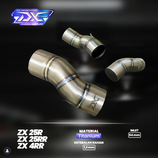 DX GENERATION ZX-25R ZX-4R LINK PIPE TITANIUM