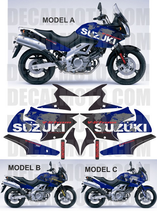 グラフィックステッカー VSTROM DL 650 2004 - 2011 WORLD BLUE