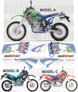 グラフィックステッカー KLX 650 C 1993 - 1995