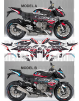 グラフィックステッカー S1000R 2014 - 2016 M MOTORSPORT MOTORRAD WHITE