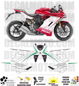 グラフィックステッカー DUCATI SUPERSPORT 939 TRICOLORE