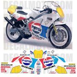 グラフィックステッカー RGV 250 ガンマ 1988-1990 SP ペプシ レース