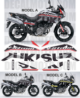 グラフィックステッカー VSTROM DL 650 2004 - 2011 SIGN GREY