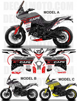 グラフィックステッカー XCAPE 649 FACTORY RACING GREY