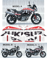 グラフィックステッカー VSTROM DL 650 2004 - 2011 SIGN SILVER