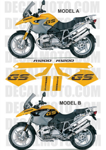 グラフィックステッカー R1200 GS 2004 - 2007 TRIBUTE YELLOW