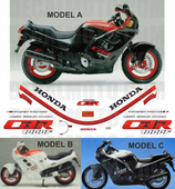 グラフィックステッカー CBR 1000 F 1987 - 1988