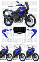 グラフィックステッカー テネレ 700 FRONT KIT ICON BLUE RACING 2025