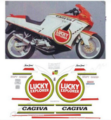 グラフィックステッカー FRECCIA C12 R 1990 COMPETIZIONE LUCKY EXPLORER