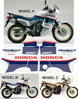 グラフィックステッカー TRANSALP XL 600 V 1987 - 1988