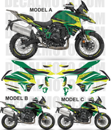 グラフィックステッカー TRK 702 X CONSEPT GREEN