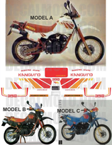 グラフィックステッカー KANGURO 350 1986 - 1987
