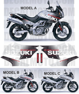 グラフィックステッカー VSTROM DL 650 2004 - 2011 SIGN SILVER FC