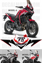 グラフィックステッカー XCAPE 649 FRONT PLATE NUMBER KIT Disponibile