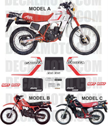 グラフィックステッカー ALETTA ROSSA 125 WSXT 1983