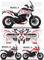 グラフィックステッカー XCAPE 649 FACTORY RACING WHITE