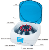 CENTRÍFUGA CLÍNICA DIGITAL MODELO HW4M  C/ROTOR DE ANGULO FIJO P/4 TUBOS DE 50 ML. Marca HWLAB C-15000