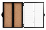 CAJA PARA 100 PORTAOBJETOS NEGRA CON CORCHO No. Catálogo HS-15994G