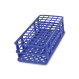 GRADILLA AZUL ARMABLE PARA 60 TUBOS DE 17 MM DIÁM.  (5-15 ML) No. Catálogo HS-243077B