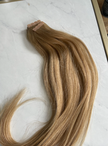 Tape-In Extensions 50-55cm  100 Gramm  #18 Dunkles Mittelblond