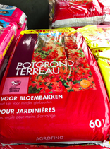 bloembakken potgrond