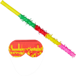 Piñataspiel-SET, Augenmaske & Stab