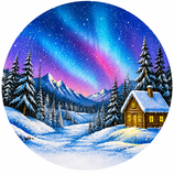 Airbrush Winterlandschaft