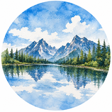 AQUARELL: HIMMEL & WASSER