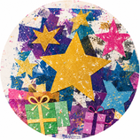 Collage: Sterne & Geschenke