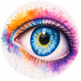 MALEN MIT BUNTSTIFTEN: DAS AUGE