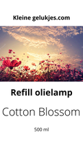 Cotton Blossom ( wit/brons) voor de olielamp