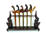 Jagrak Wooden Stand Ploncon for 5 Krisses PL051