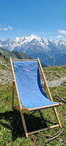 Toile transat bleu clair