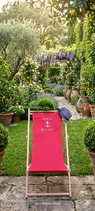 Toile transat rouge