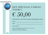 Cadeaubon/ Giftecertificate €50,00