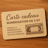 Carte cadeau / 3 Numérisation de K7
