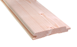 Nordische Fichte/Tanne, Kombiprofil, Softline-/Fasebrett-Profil, 18x121x4200 mm, unbehandelt, 6 Stück pro Packung (3,05 m2)