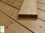Kanadische Lärche, Terrassendielen, 27x143x4880 mm, KD, glatt/glatt, 3 Stück pro Packung -
