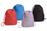 Sacca - zaino tempo libero TintaUNita 41x32 cm In tessuto con tasche Sakky bag