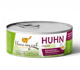I love my cat Nassfutter mit Huhn, 6 x 100g
