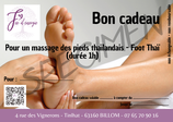 Bon cadeau - massage et réflexologie plantaire - Foot Thaï