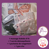 Séance de Kobido 1h + carrés démaquillants et ses accessoires