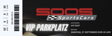 VIP-Ticket Parkplatz