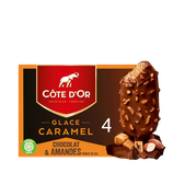 BÂTONNETS CÔTE D'OR CARAMEL AMANDE x6