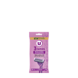 RASOIR LADY PIVOTANTS 3 LAMES x4 BY U