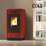 Stufa a pellet Cola Free Hr bordeaux
