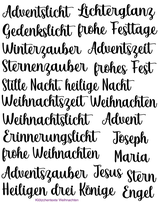 3D Rub-ons  Klötzchen Texte