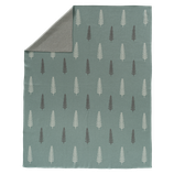 Fresk - Couverture tricot 80x100 cm Forest green